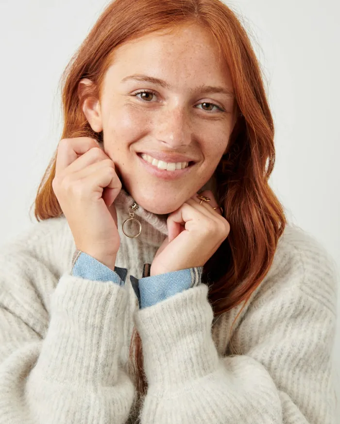 Sessn Womens Jumpers Lowell Stonewhite