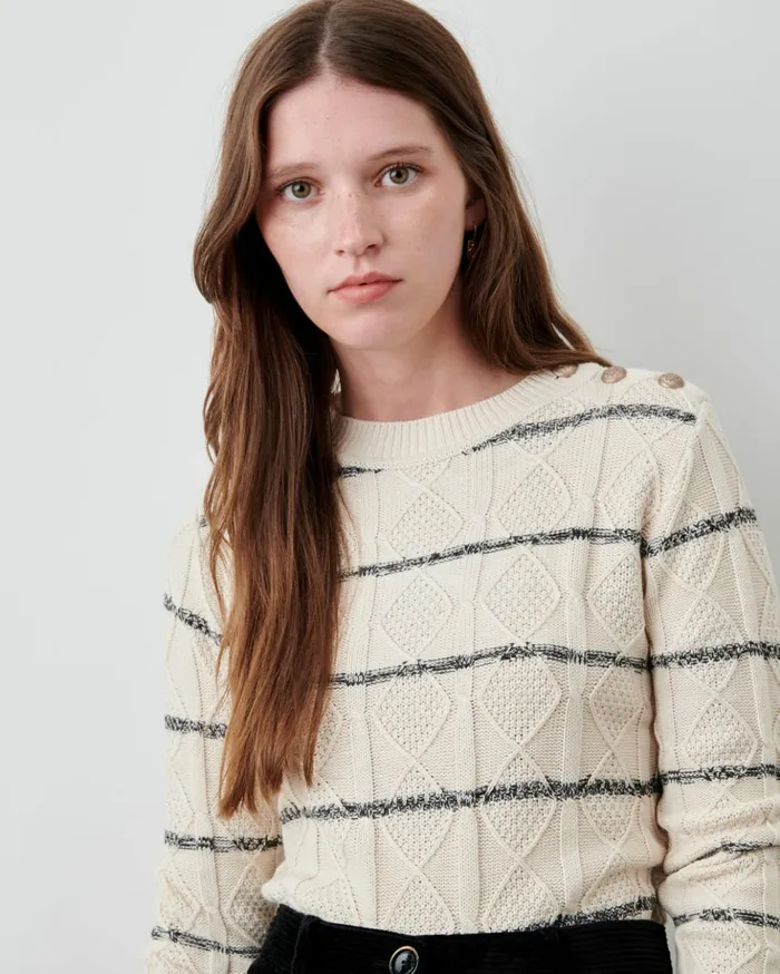 Sessn Womens Jumpers Rooney Whiblack