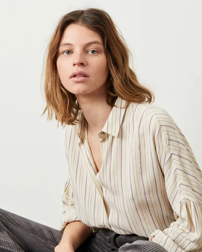 Sessn Womens Shirts And Blouses Botan Lilac Sand On Sale