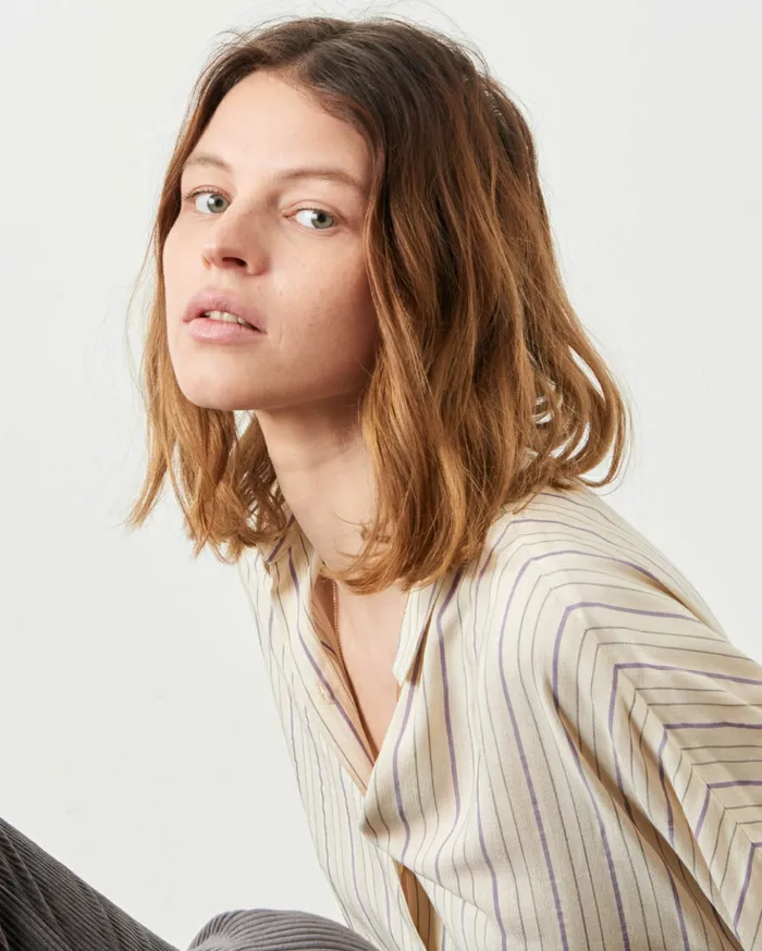 Sessn Womens Shirts And Blouses Botan Lilac Sand On Sale