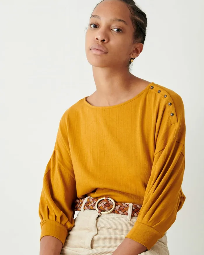 Sessn Womens TShirts And Tops Kitu Golden Cheap On Sale