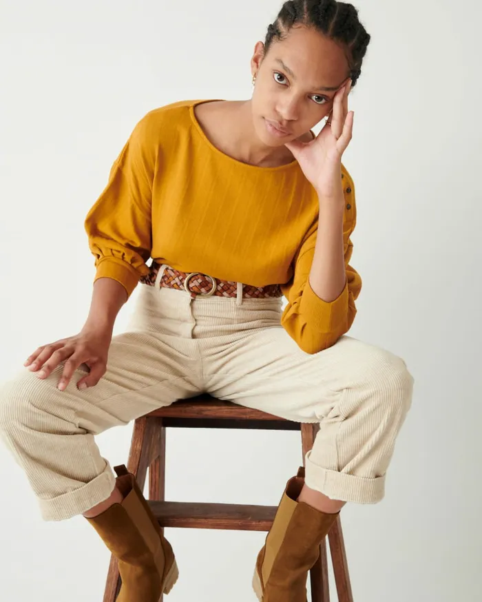 Sessn Womens TShirts And Tops Kitu Golden Cheap On Sale