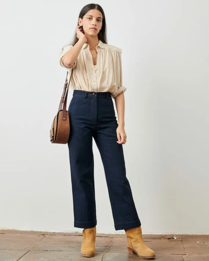 Sessn Womens Trousers Cookie m Indigo