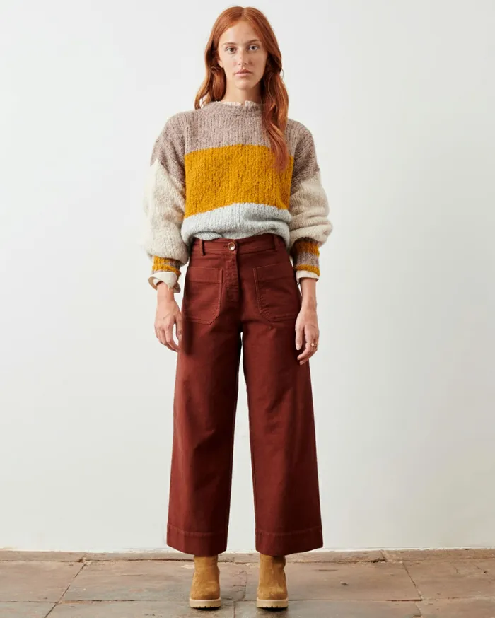 Sessn Womens Trousers Hudpeach Irish Brown