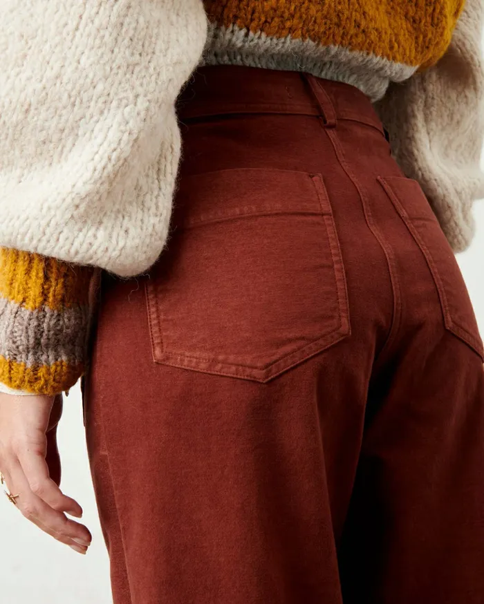 Sessn Womens Trousers Hudpeach Irish Brown