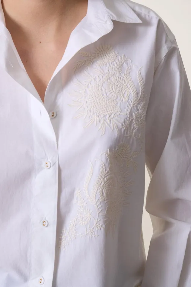 Shirts and Blouses Women Leon and Harper Chemise Cadeau Brd White