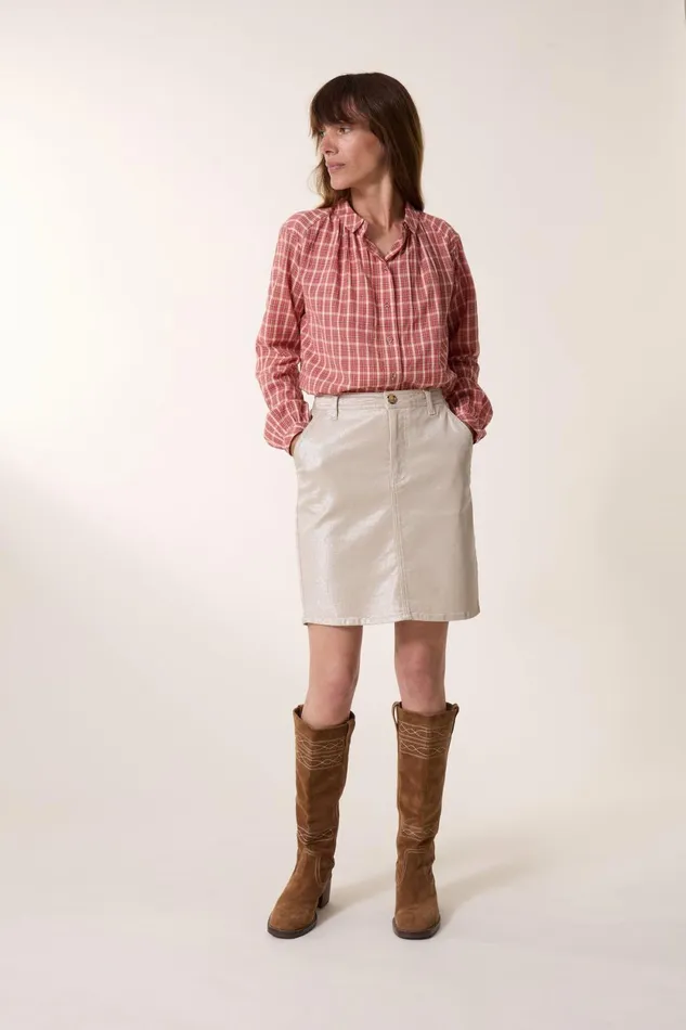 Shirts and Blouses Women Leon and Harper Cob Multi Shirt Red