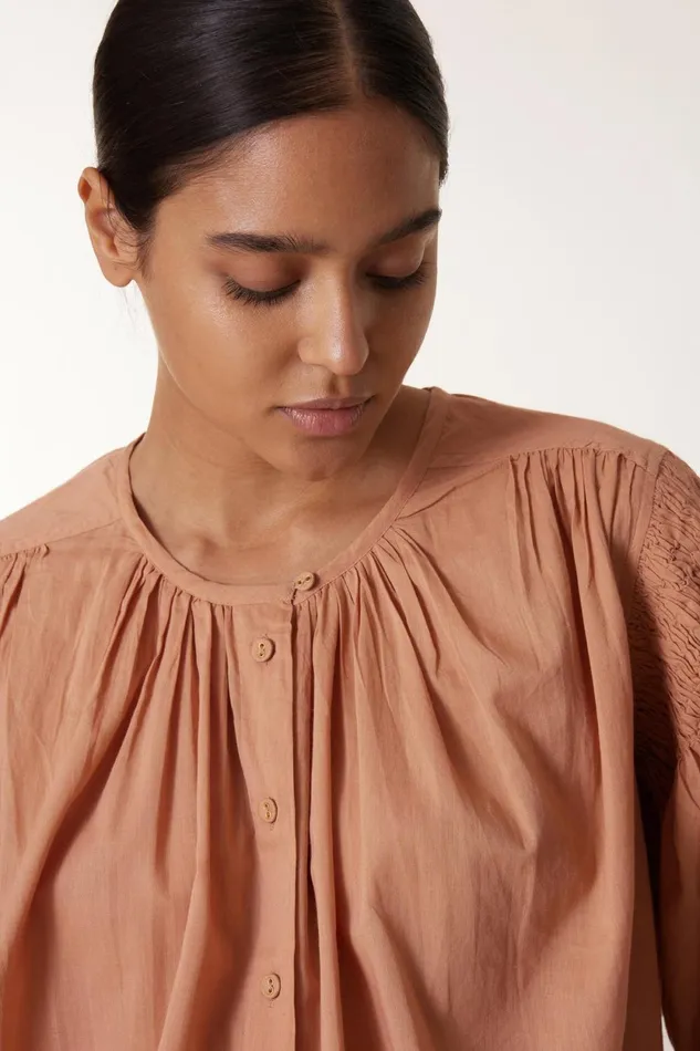 Shirts and Blouses Women Leon and Harper Corso Plain Blouse Peach
