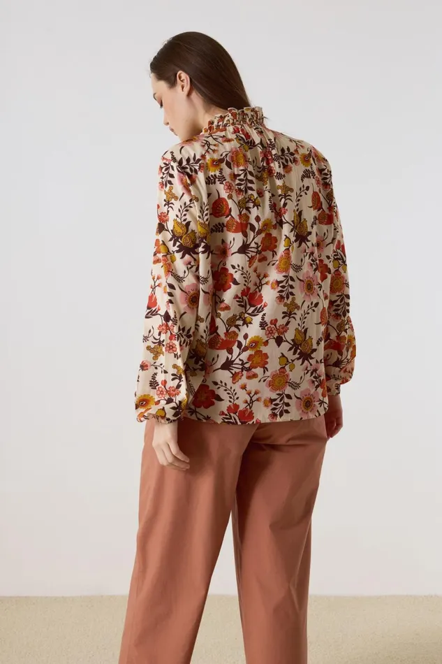 Shirts and Blouses Women Leon and Harper Crys Gipsy Shirt Ecru