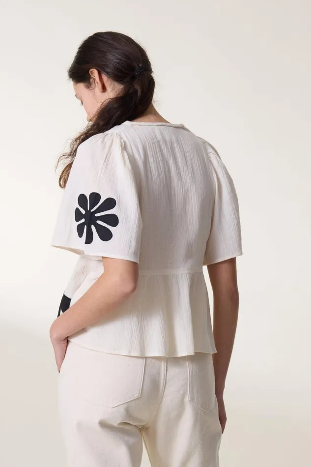 Shirts and Blouses Women Leon and Harper Top Chloe Birdy Off White