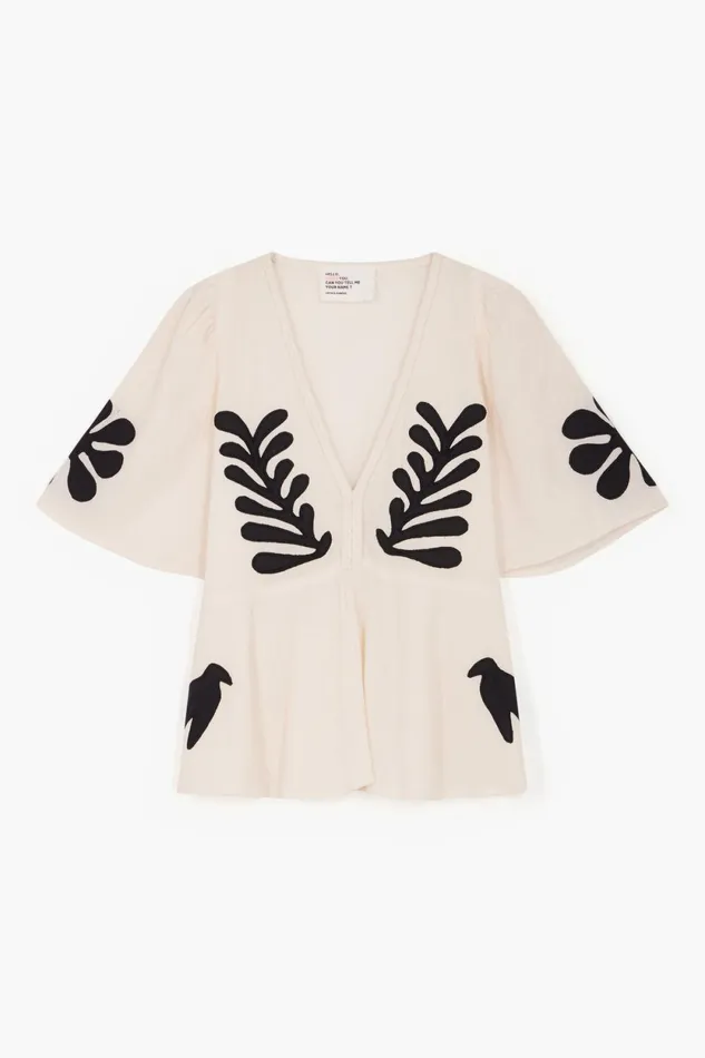 Shirts and Blouses Women Leon and Harper Top Chloe Birdy Off White