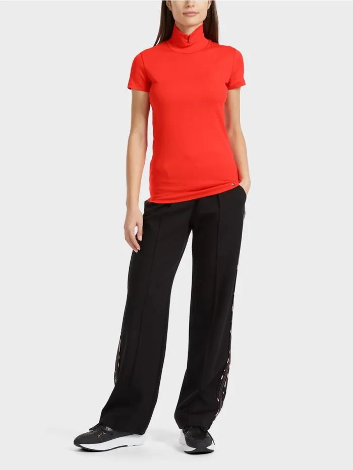 Shirts and Tops Damen Marc Cain Hochgeschlossenes TShirt Campari