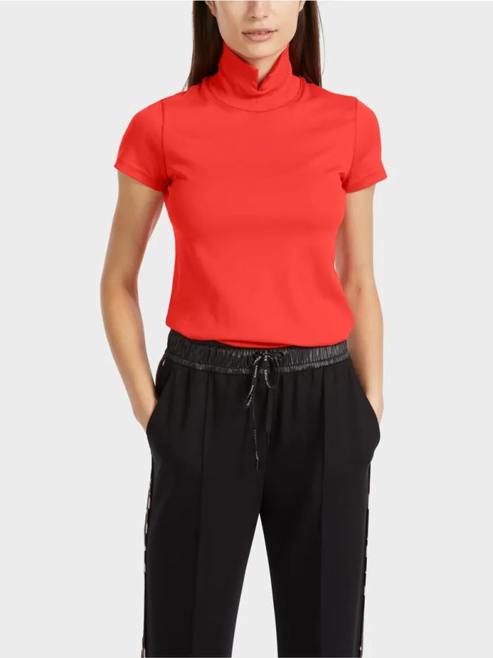 Shirts and Tops Damen Marc Cain Hochgeschlossenes TShirt Campari