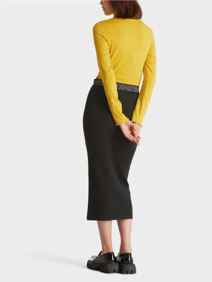 Shirts and Tops Damen Marc Cain Longsleeve Mit Stehkragen Corn