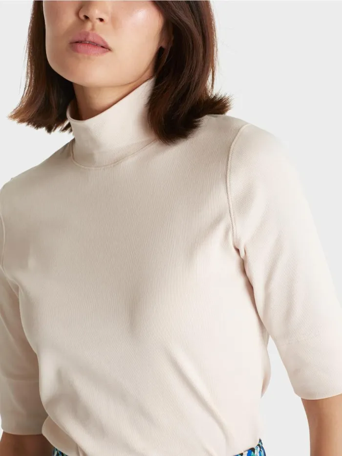 Shirts and Tops Damen Marc Cain Shirt Mit Stehkragen Und rmel Almond Blossom