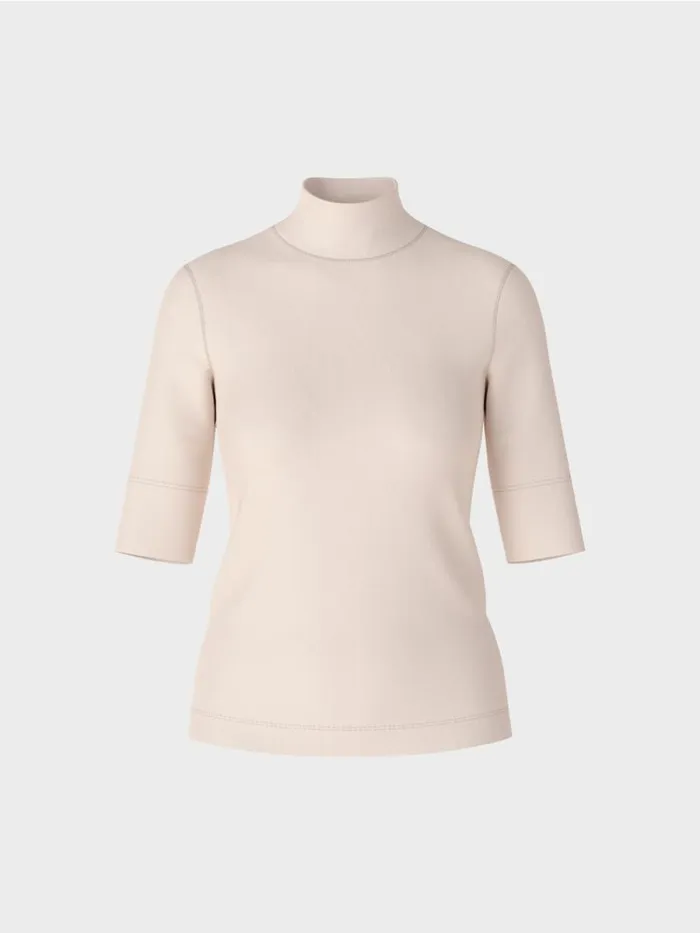 Shirts and Tops Damen Marc Cain Shirt Mit Stehkragen Und rmel Almond Blossom
