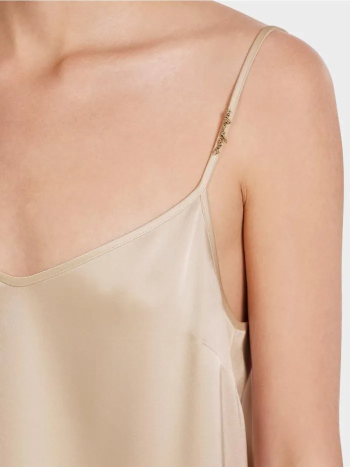 Shirts and Tops Damen Marc Cain Top Mit Schmaler Kette Soft Blossom