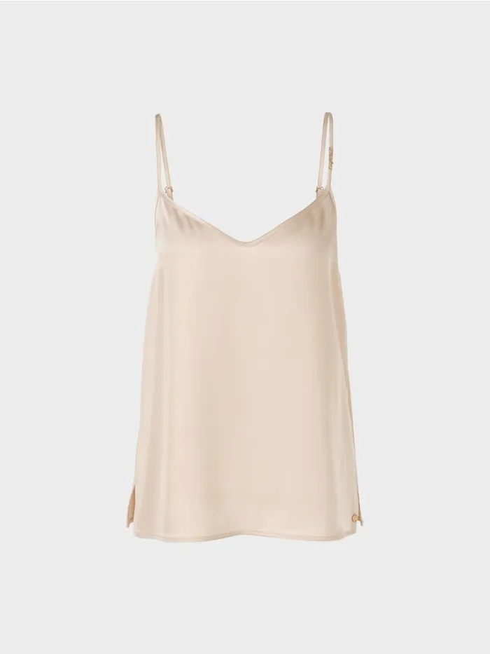 Shirts and Tops Damen Marc Cain Top Mit Schmaler Kette Soft Blossom