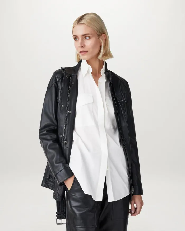 Shirts and Tops Women Belstaff Hurste Oversized Shirt White Shirts and Tops Women Belstaff Hurste Oversized Shirt White