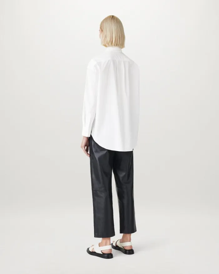 Shirts and Tops Women Belstaff Hurste Oversized Shirt White Shirts and Tops Women Belstaff Hurste Oversized Shirt White