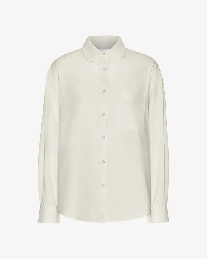 Shirts Colorfulstandard Women Organic Oversized Shirt 8211 Ivory White