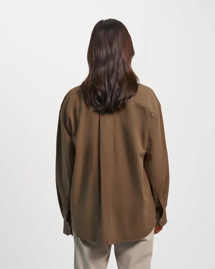 Shirts Colorfulstandard Women Organic Oversized Shirt 8211 Ivory White