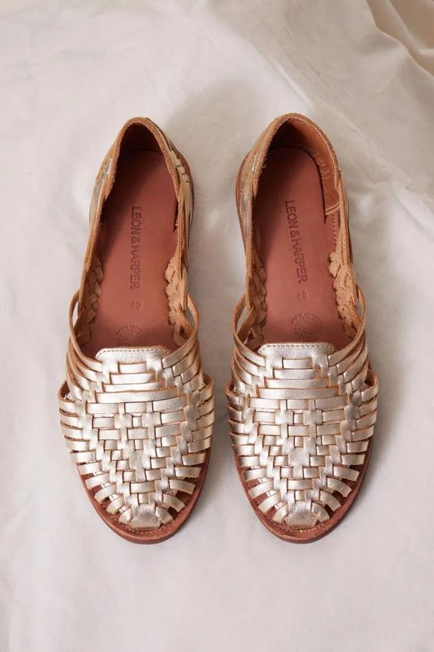 Shoes Women Leon and Harper Pachucca P24 Sandals Gold