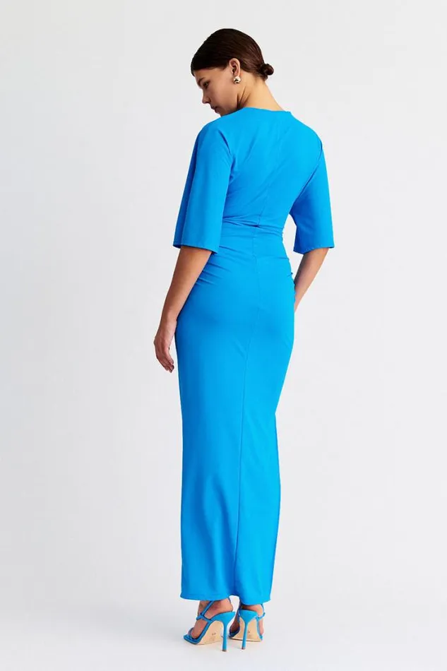 Shop SUBOO Dresses Ivy Cape Sleeve Maxi 8211 Azure
