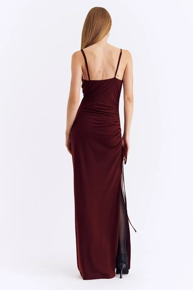 Shop SUBOO Dresses Theta Cowl Neck Maxi Dress