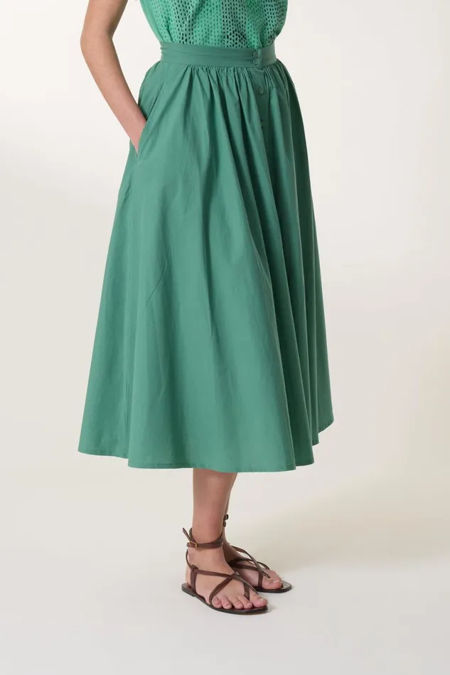Skirts and Shorts Women Leon and Harper Jeremiah Pl2 Skirt Grass