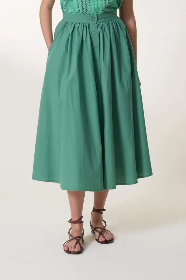 Skirts and Shorts Women Leon and Harper Jeremiah Pl2 Skirt Grass