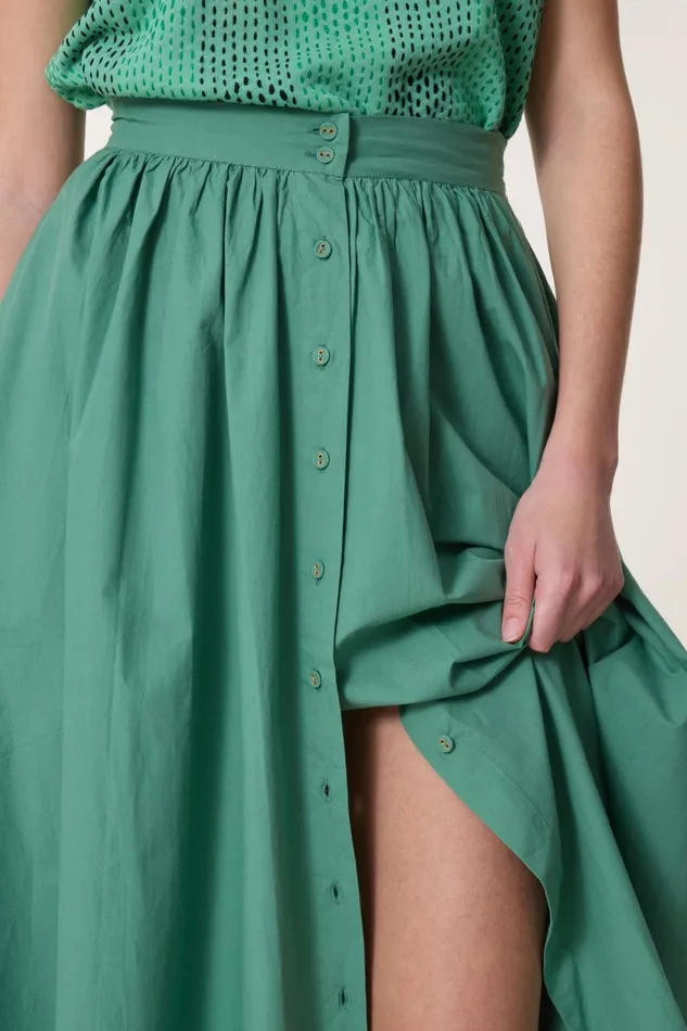 Skirts and Shorts Women Leon and Harper Jeremiah Pl2 Skirt Grass