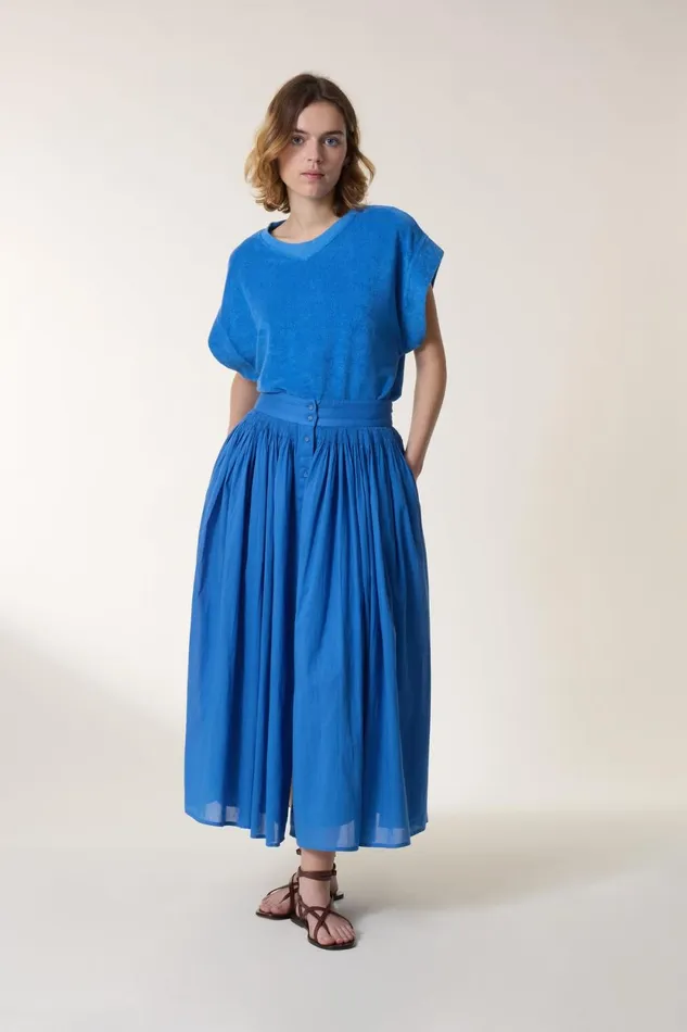 Skirts and Shorts Women Leon and Harper Jiotto Plain Skirt Ocean