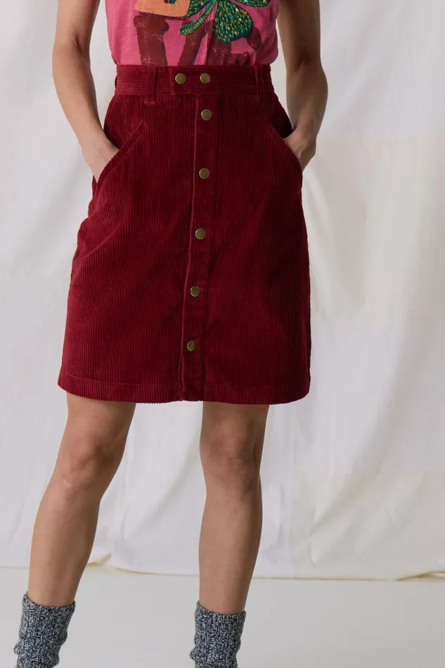Skirts and Shorts Women Leon and Harper Joris Plain Skirt Carmin