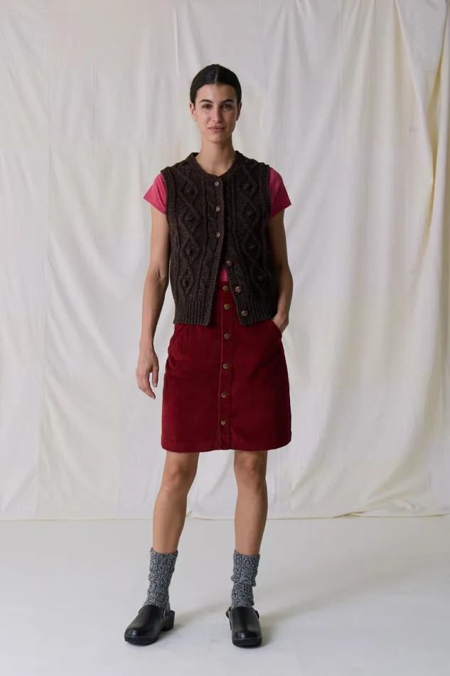 Skirts and Shorts Women Leon and Harper Joris Plain Skirt Carmin
