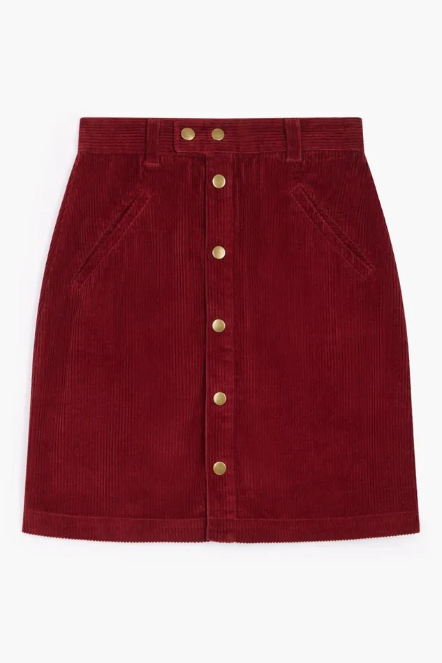 Skirts and Shorts Women Leon and Harper Joris Plain Skirt Carmin