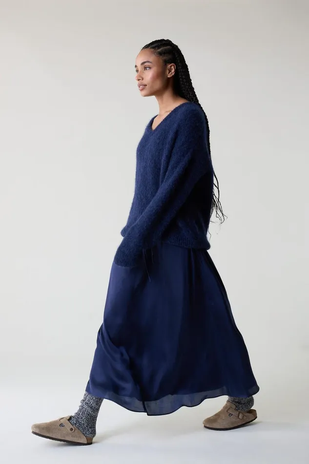 Skirts and Shorts Women Leon and Harper Juliette Plain Skirt Black Iris