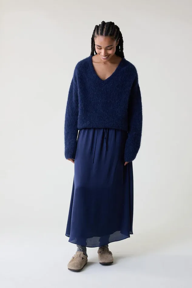 Skirts and Shorts Women Leon and Harper Juliette Plain Skirt Black Iris