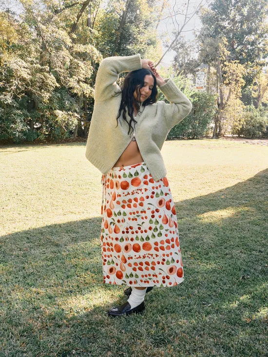 Skirts Lisa Says Gah Women Capri Wrap Skirt Fruit Print