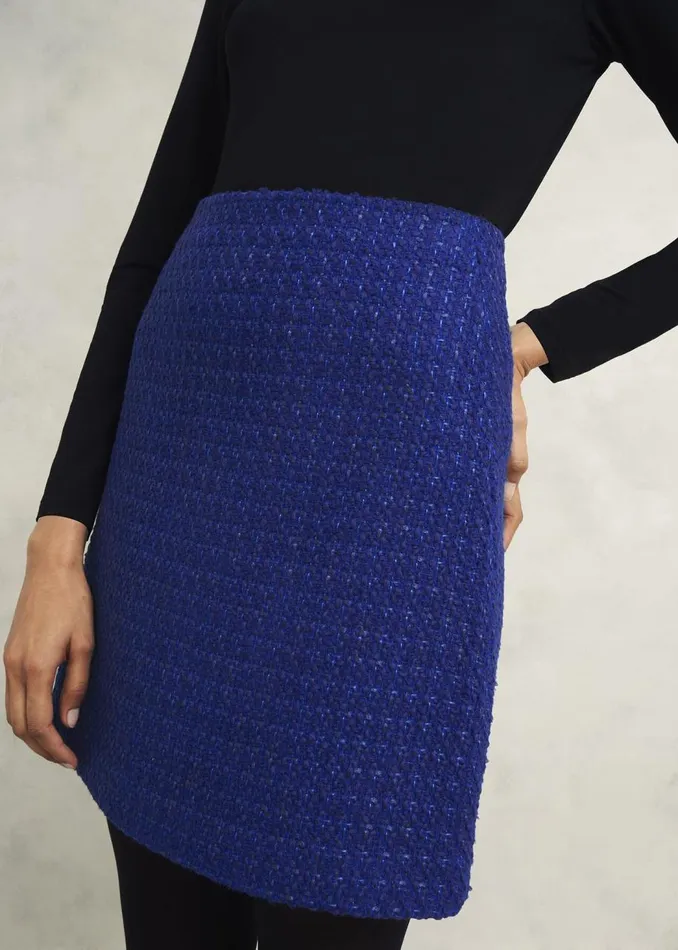 Skirts Women HOBBS Khloe Skirt With Wool Cobalt