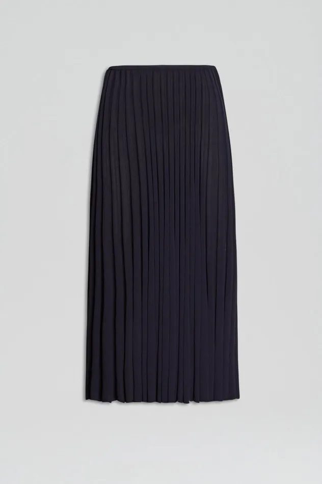 Skirts Women Scanlan Theodore PLEATED RIB SKIRT 16 NAVY Skirts Women Scanlan Theodore PLEATED RIB SKIRT 16 NAVY