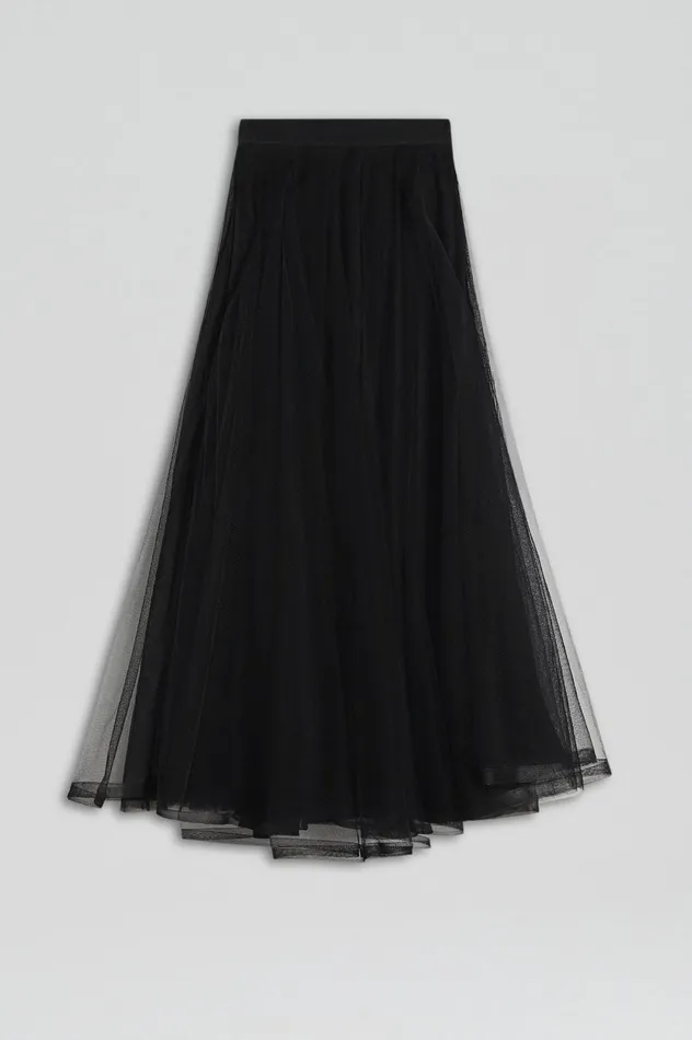Skirts Women Scanlan Theodore TULLE SKIRT BLACK Skirts Women Scanlan Theodore TULLE SKIRT BLACK