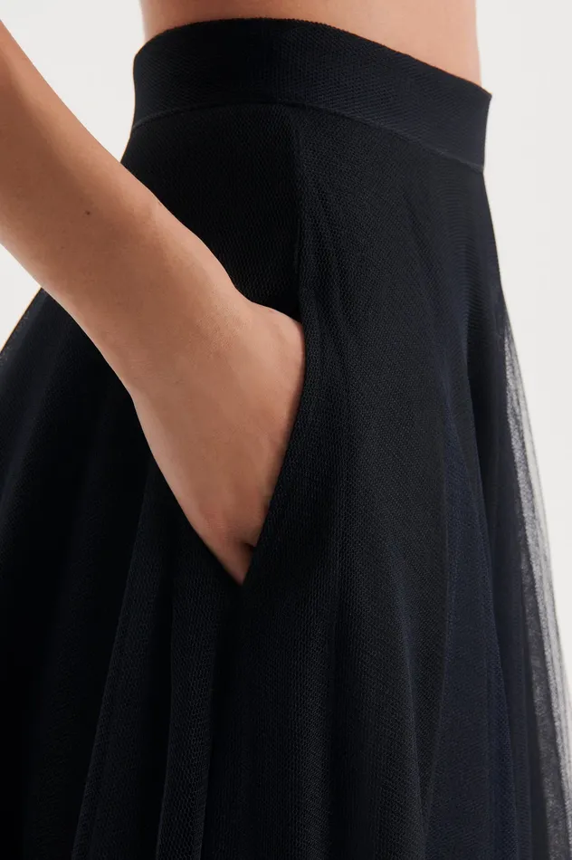 Skirts Women Scanlan Theodore TULLE SKIRT BLACK Skirts Women Scanlan Theodore TULLE SKIRT BLACK