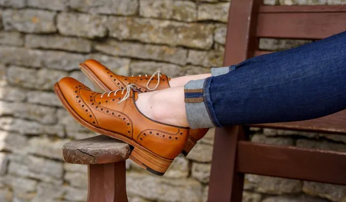 Sloane 8211 Cedar Calf Women Barker Shoes Womens Oxfords