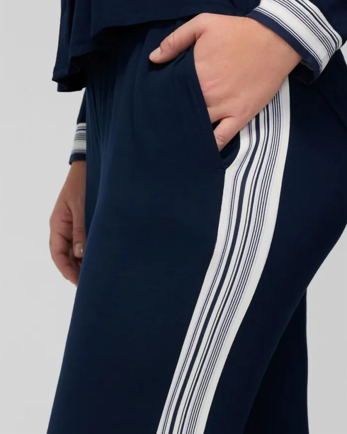 Soma Cool Nights Ankle Pajama Pants Nightfall Navy Women Matching Sets and Separates