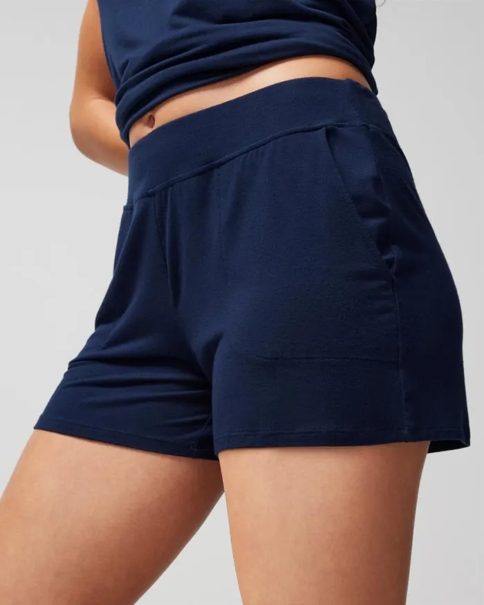 Soma Cool Nights Pajama Shorts Black Women Pajama Bottoms