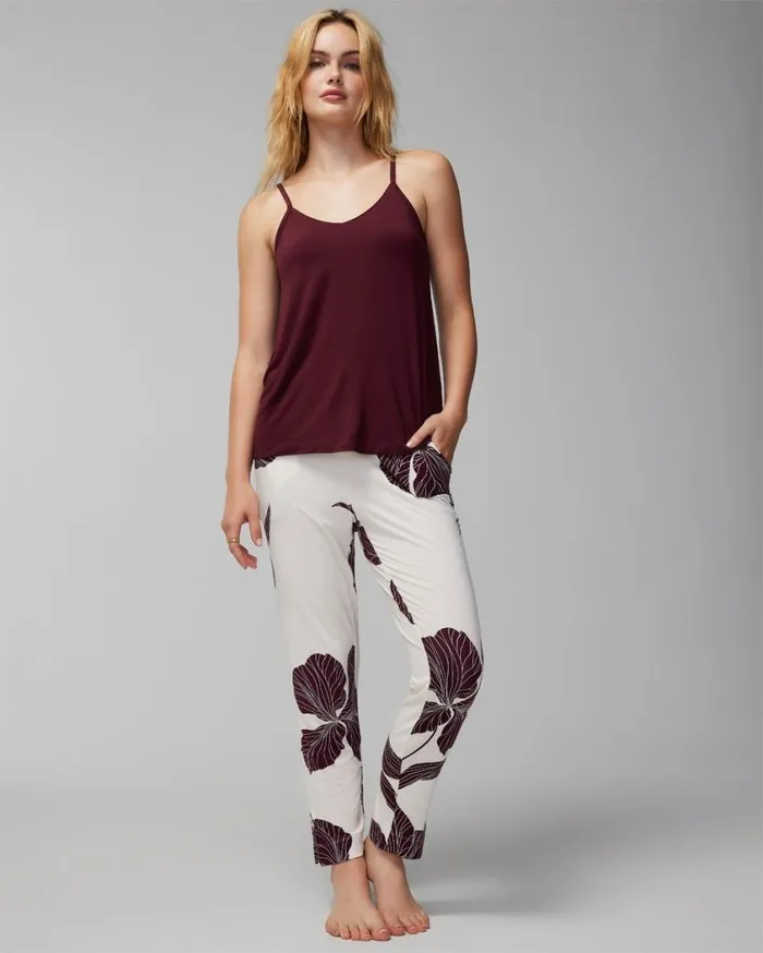 Soma Cool Nights VNeck Sleep Cami Heather Opal Gray Women Pajama Tops