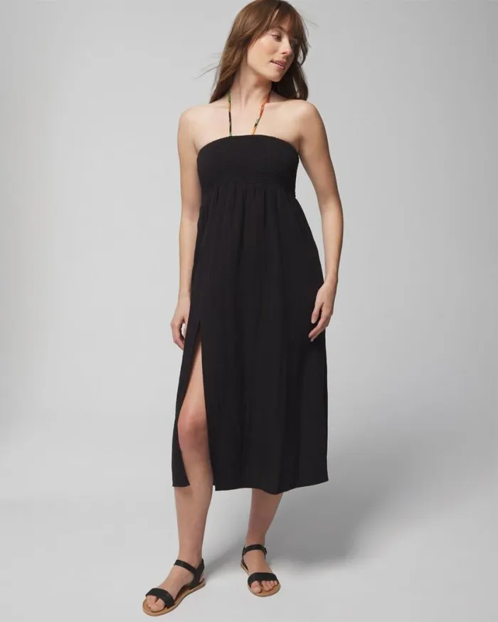 Soma Soma Swim Convertible Skirt Dress Black Women Swim