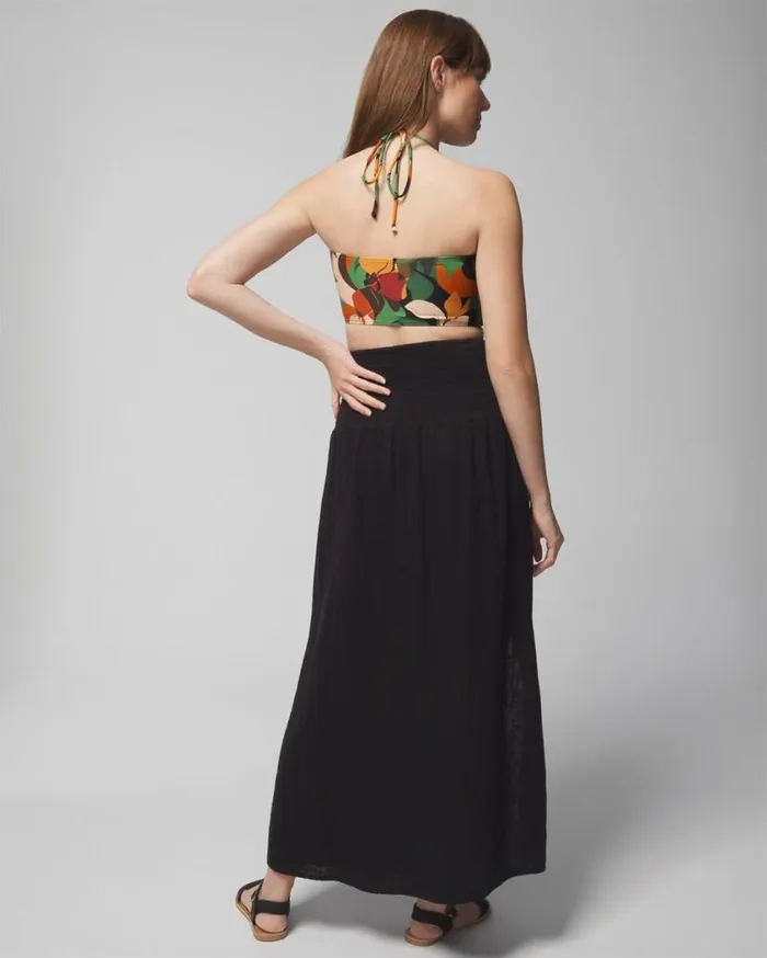 Soma Soma Swim Convertible Skirt Dress Black Women Swim