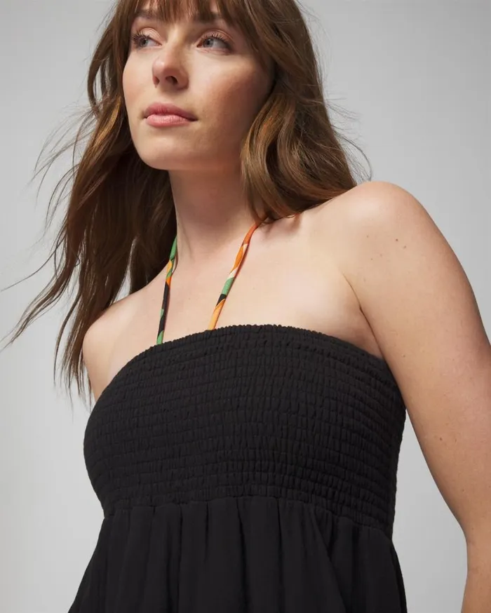 Soma Soma Swim Convertible Skirt Dress Black Women Swim
